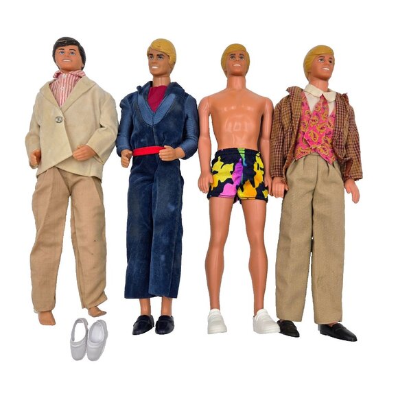 Mattel Other - Ken Barbie Doll Lot Vintage PARTS ONLY Superstar Tropical 4 Dolls Mattel Read